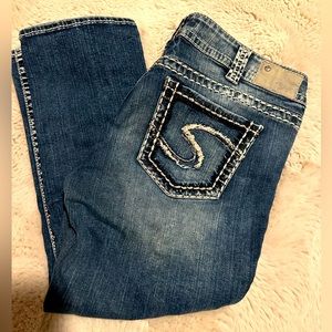 Silver Jeans Suki Mid Capri W32 L22 1/2